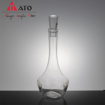 Ato rotondo decanter decanter in cristallo in vetro decanter