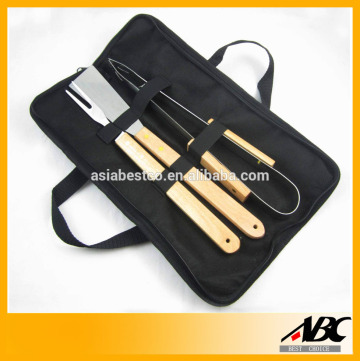 3Pcs BBQ Tool Barbeque Set Portable BBQ Bag