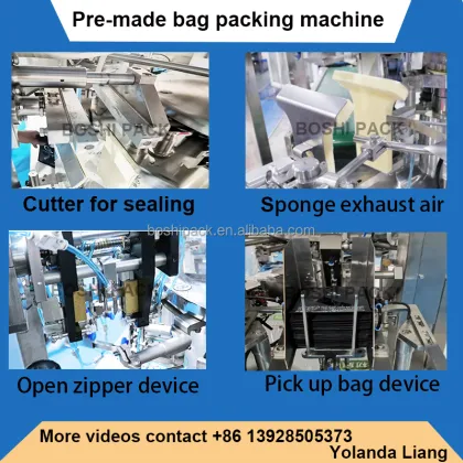 Pistachio Nuts Almonds Zipper Bag Pouch Packing Machine