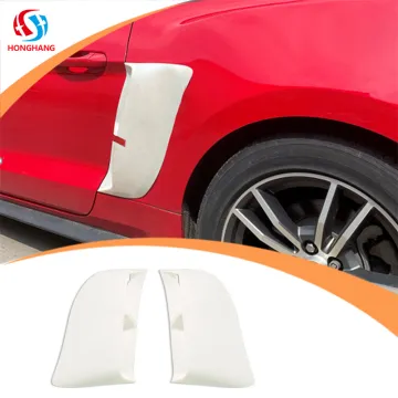 Honghang Factory Direct Gloss Black Side Wing Fender Vents PP Material Side Spoiler for Ford Mustang 2015-2021