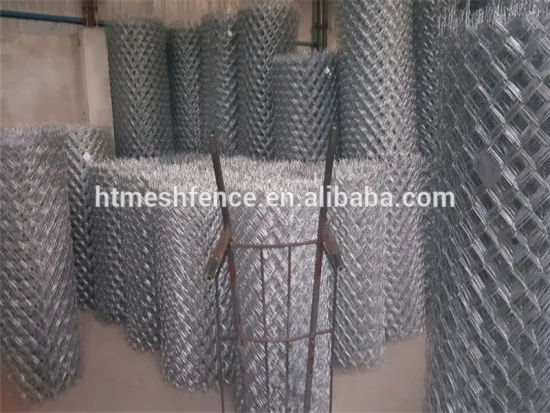 Diamond 65x65mm Hot dip galvanized wire woven Diamond Mesh Chainlink Fence