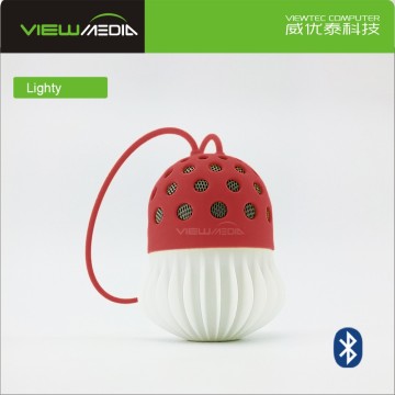 Hands free phone mini size led lighting bulb speaker Bluetooth for mobile phone