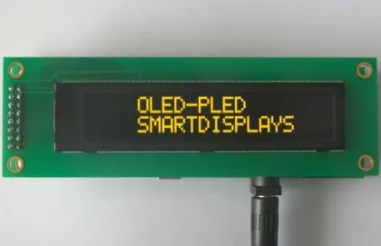20x2 OLED display