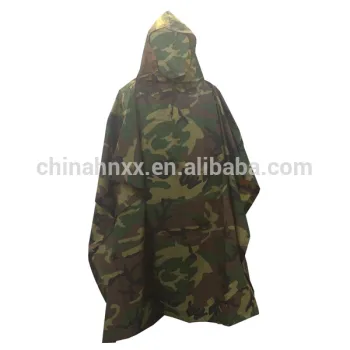 Nylon military camouflage rain ponchos