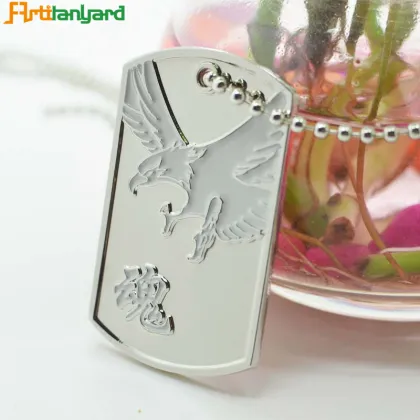 Dog Tag Chain With Embossed Logo