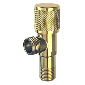 Lizhen-Hwa.Con 304 Stainless Steel Body Full Brass Cartridge with ABS Handle Bathroom Control Angle Valve