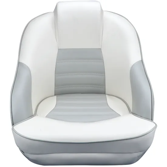 Pontoon Captain's Bucket Seat: No Flip-Up Boat Seats