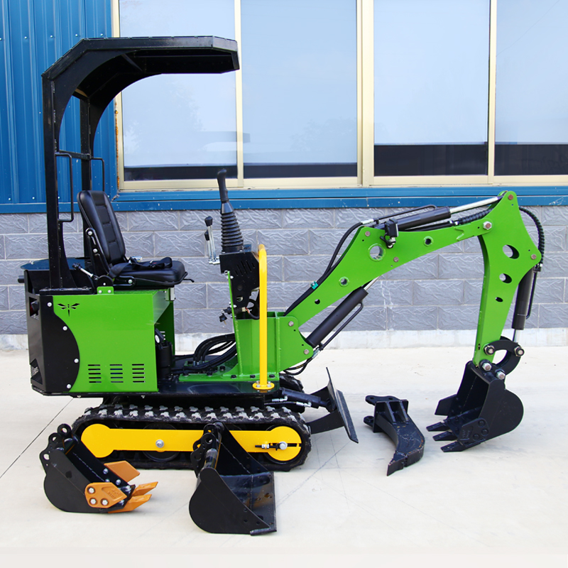 Small crawler excavator for land reclamation