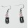 Hematite Earring with silver color finding