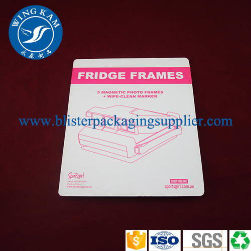 Custom design hanging Sliding Card Blister Packaging 