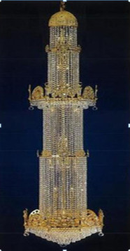New product hotel lobby crystal chandelier with leaves