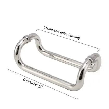 D Shape Glass Sliding Door Pull Handle