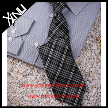 Dry-clean Only High Quality Mens Cheap Polyester Tie British Plaid