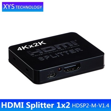 High Quality support Full HD 3D and 1080P/60Hz Plastic1x2 HDMI Splitter/