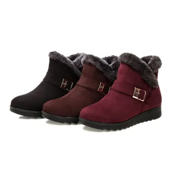 Large size warm mom cotton boots