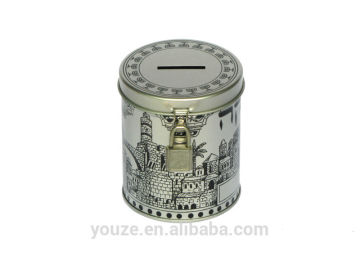 Round coin tin