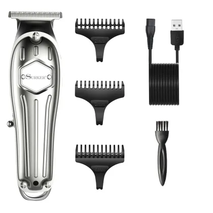 Adjustable Stainless Steel Blade Professional Hair Clippers - SURKER Haircut