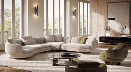 Vivienne Italian Leather Modular Sofa Set