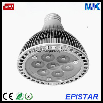 High Power LED Lamp 120-130 LM/W E27 Lamp Base 7W Epistar Chip Par 30