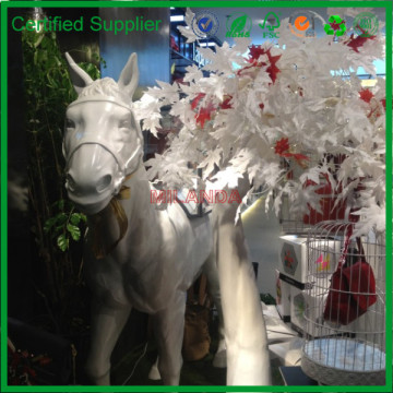 white artificial maple leaves decoration idea (M-10344)