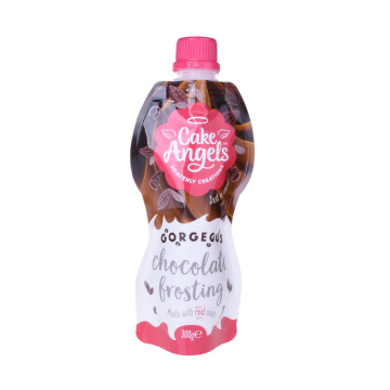 Custom Chocolote Milk Packaging Plastic Spout Pouch Bag