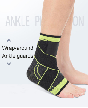 Adjustable Custom Compression Sleeve Sport Elastic Ankle Strap Support Brace