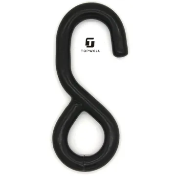 1 Inch 25mm Black PVC Coated Metal S Hooks for Hanging: Search Engine
