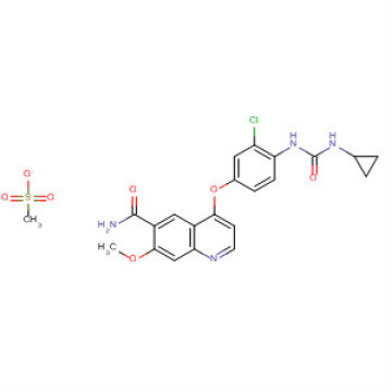 VEGF/KDR e SCF/Kit sinalização Lenvatinib Mesylate 857890-39-2