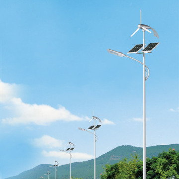 Farola hecha en china, luz de calle led de viento solar