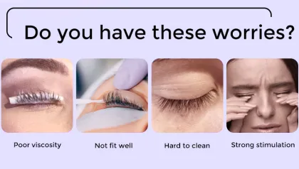 Fast Drying Waterproof Eyelash Extension Glue with Strong Hold in 0.5 Seconds