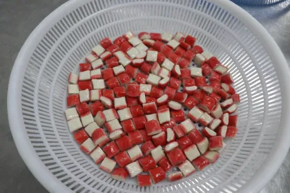 Wild Marine Caught Crab Meat Sticks Frozen Seafood