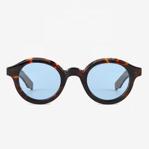 Vintage Small Chunky Round Acetate Sunglasses