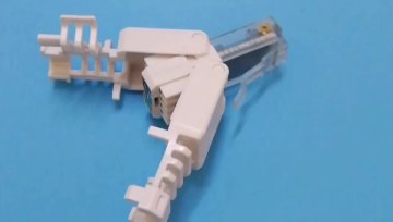 8P8C Male cat6A toolless Penyambung plag modular