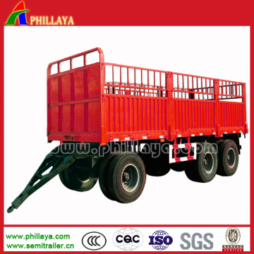 Agricultural Transportation Stake Full Drawbar Trailer
