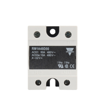 Relais à l'état solide monophasé avec dissipateur thermique RM1A48D50S18