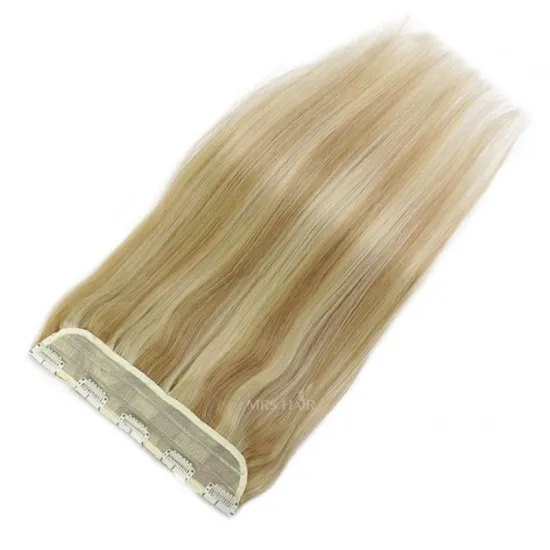 100% real remy brazilian human hair piano blonde colros 5 clips on hair one piece clip in human hair extensions