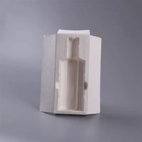 Red wine packaging box molded pulp packaging tray