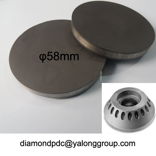 55 Diámetro PCBN en blanco para hierro fundido gris