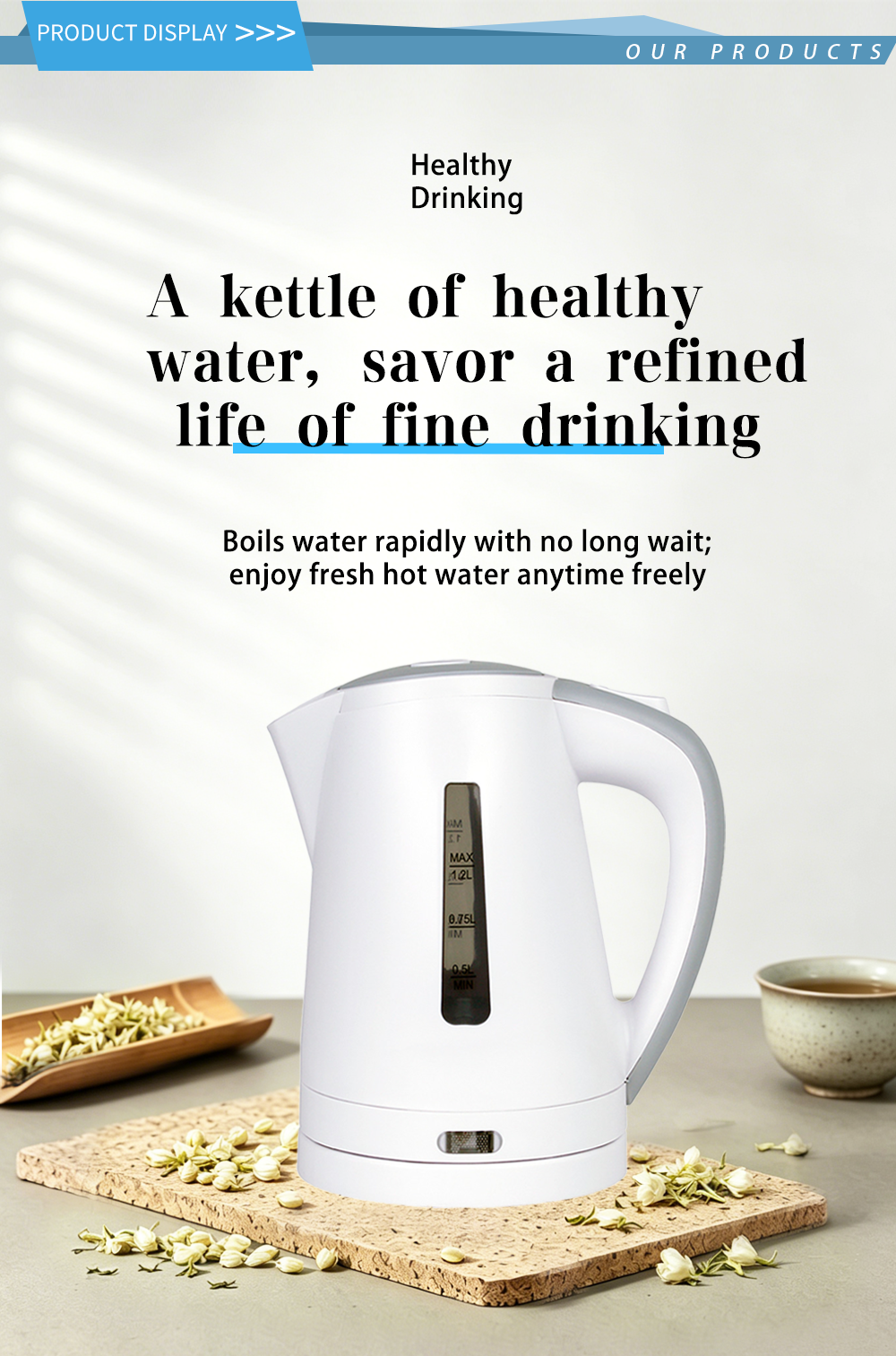 304 stainless steel kettle FK-0907M 1
