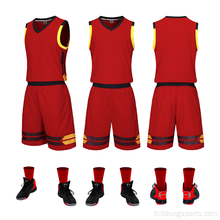 Boş Polyester Yüceltilmiş Dijital basketbol formaları