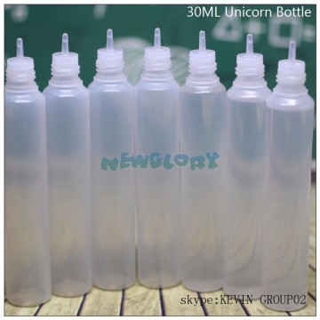 pe bottle ems 30ml unicorn bottlefrom Shijiazhuang kenwei package for smoke oil e liquid