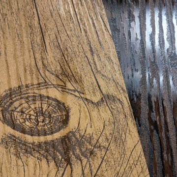 Печатная текстура дерева Оцинкованная сталь Алюминий