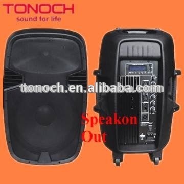 manufacturer top sales 15 inch speaker with bluetooth two-way ABS active audio speaker