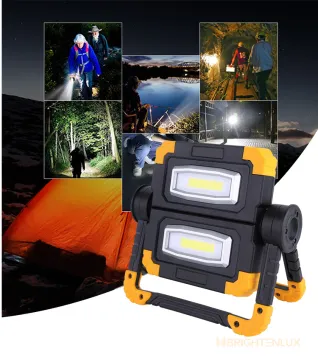 Portable COB Butterfly Outdoor Floodlight - LED Folding Maintenance Hand Light