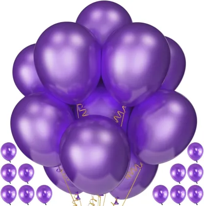 Purple pearl latex balloon