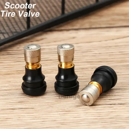  Straight Tire Valve Stem 11mm Seat for Electric Scooter Tubeless Valves - Compatible with Segway Ninebot Max G30