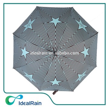 star and stripe printed auto open straight oem umbrella