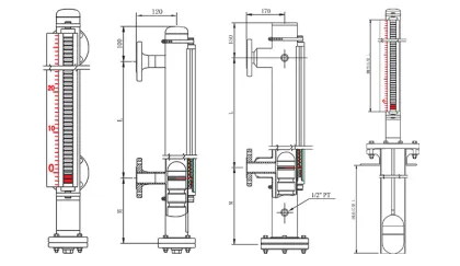 Magnetic Float Level Gauge - Level Measurement Instrument