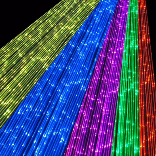 China PMMA Sparkle SSOFF Fiber Optic Cable for Chandelier and Curtain Christmas Tree