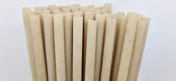 Biodegradable disposable reed straw